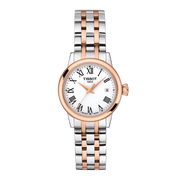 Tissot Classic Dream 28mm Lady T129.210.22.013.00 - bracciale acciaio/oro rosa - quadrante bianco con datario
